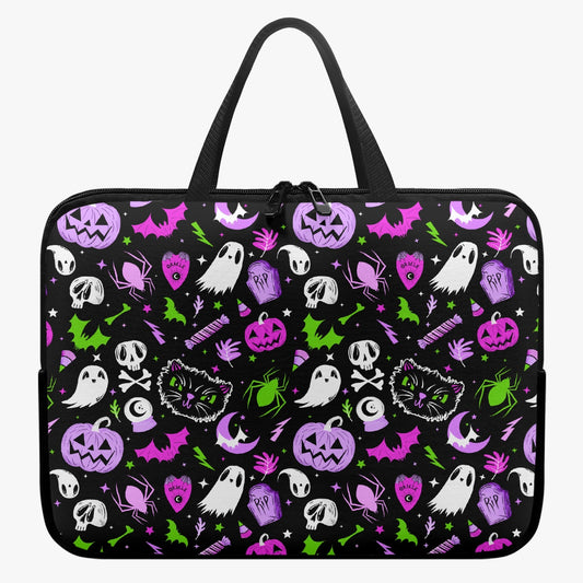 Everything Spooky 2022 Magenta, Orchid, Green Laptop Sleeve