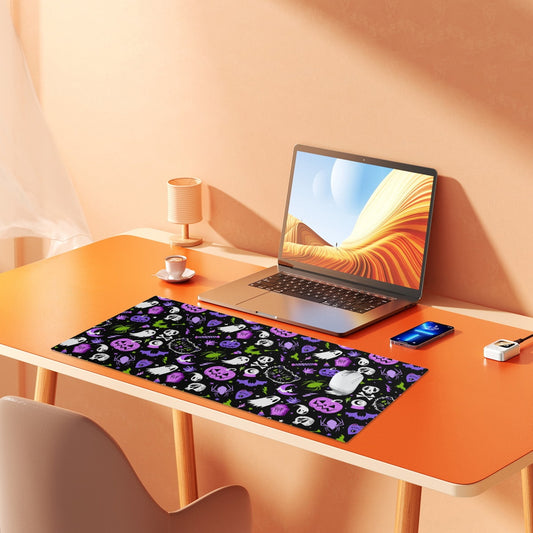 Everything Spooky 2022 Purple Orchid Green Gaming Pad Desk Mat