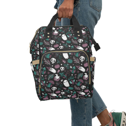 Mushroom Magick Diaper Backpack Bag