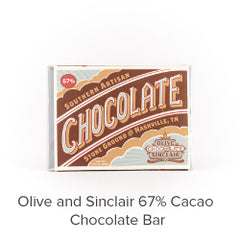 Olive and Sinclair 67% Cacao Chocolate Bar