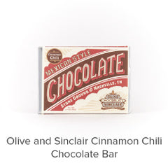 Olive and Sinclair Cinnamon Chili Chocolate Bar