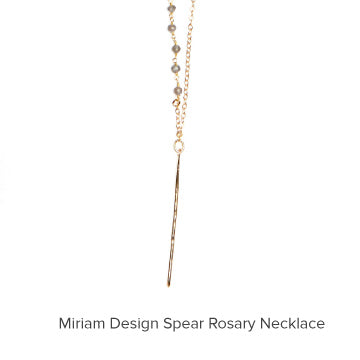 Miriam Design Spear Rosary Necklace