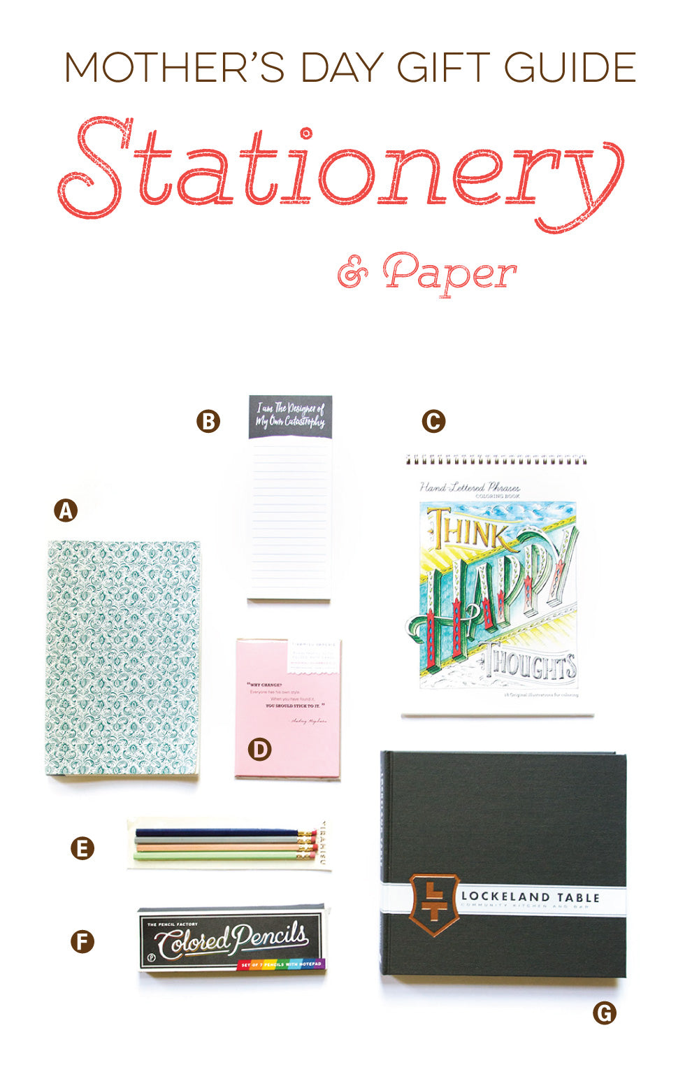 Mother's Day Gift Guide - Stationery and paper