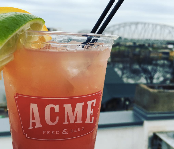 Acme Feed and Seed | Downtown Nashville patio for summer drinks
