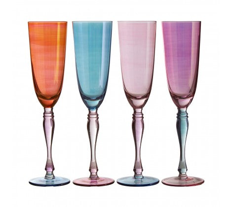 long champagne glasses