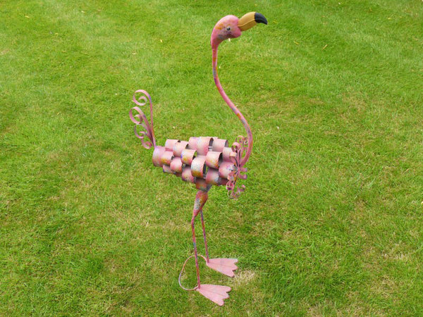 Flamingo Garden Ornament Olive And Sage