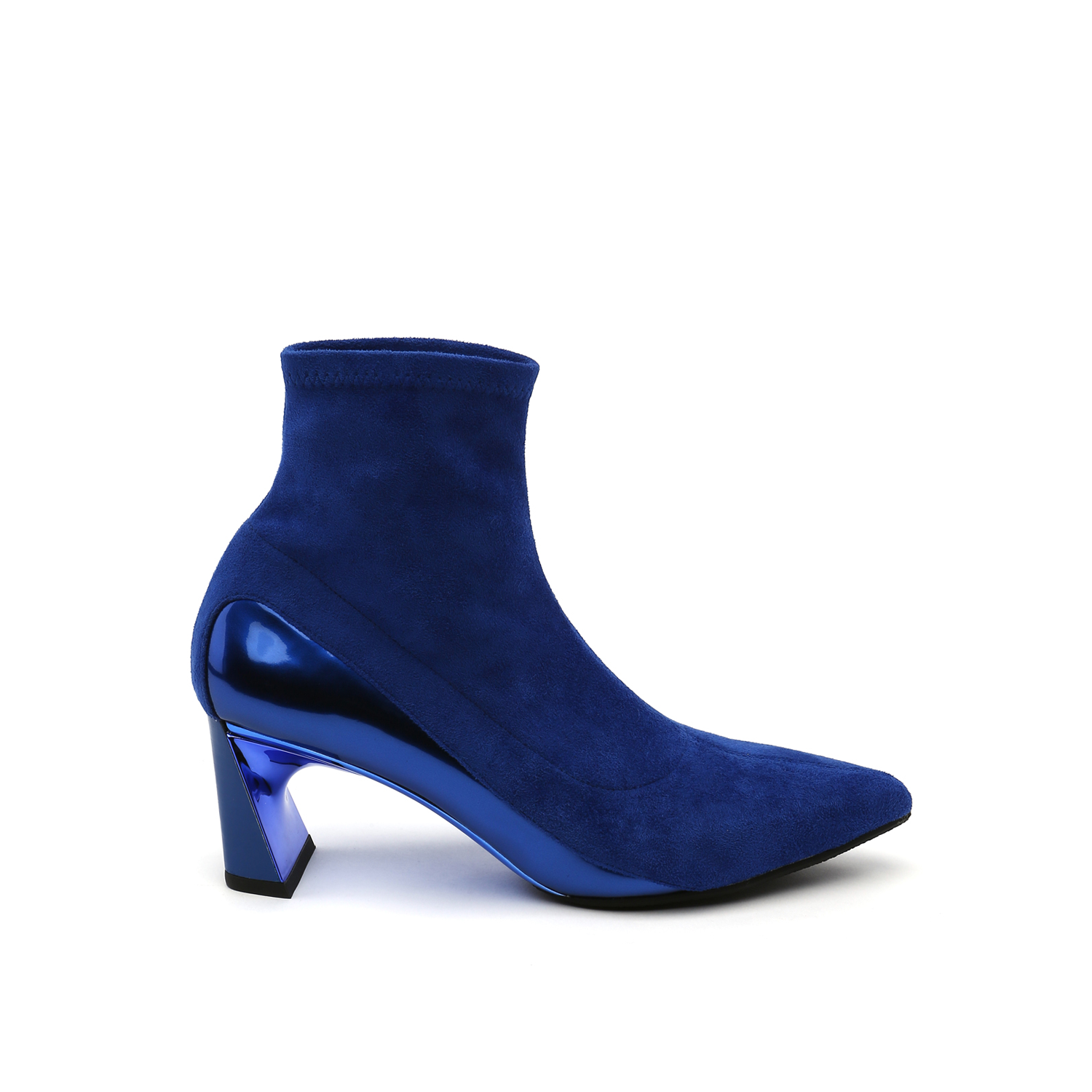 cobalt blue ankle boots