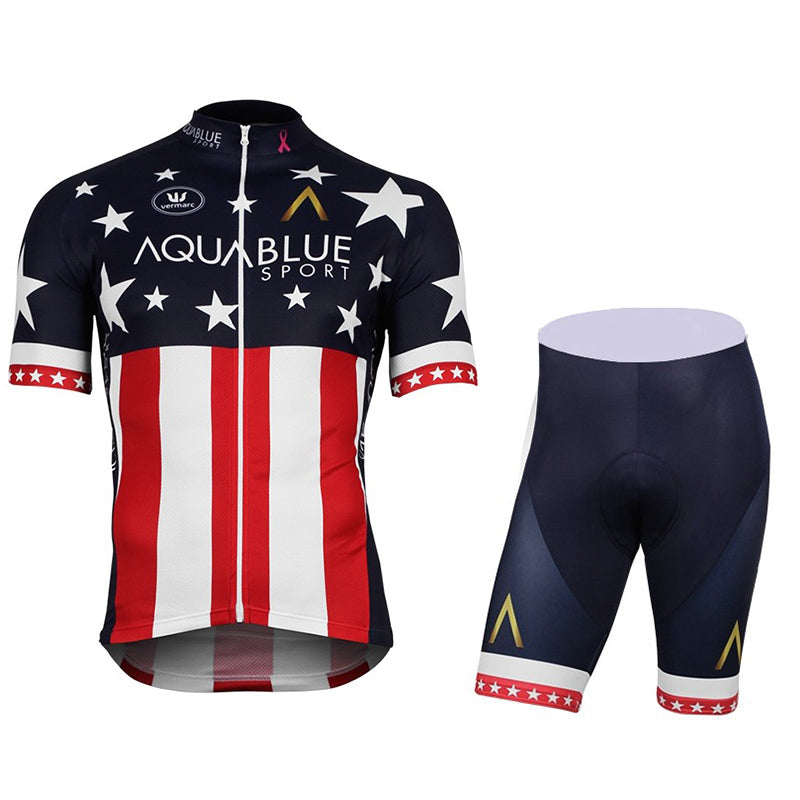 aqua blue cycling jersey