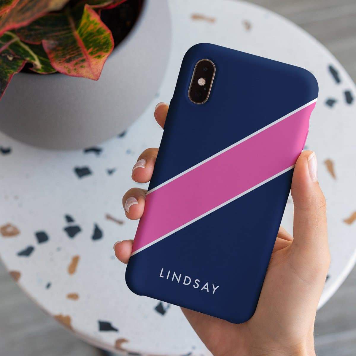 Stripe Monogram Case 49