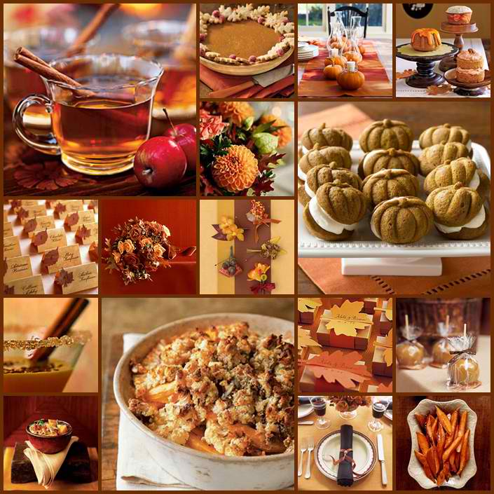 Autumn wedding menu ideas