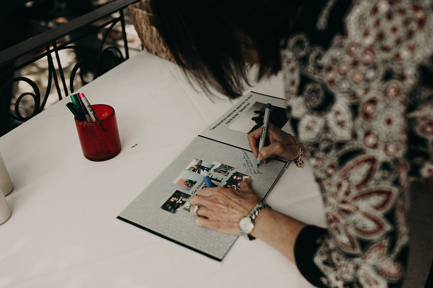 engagement photos wedding guestbook