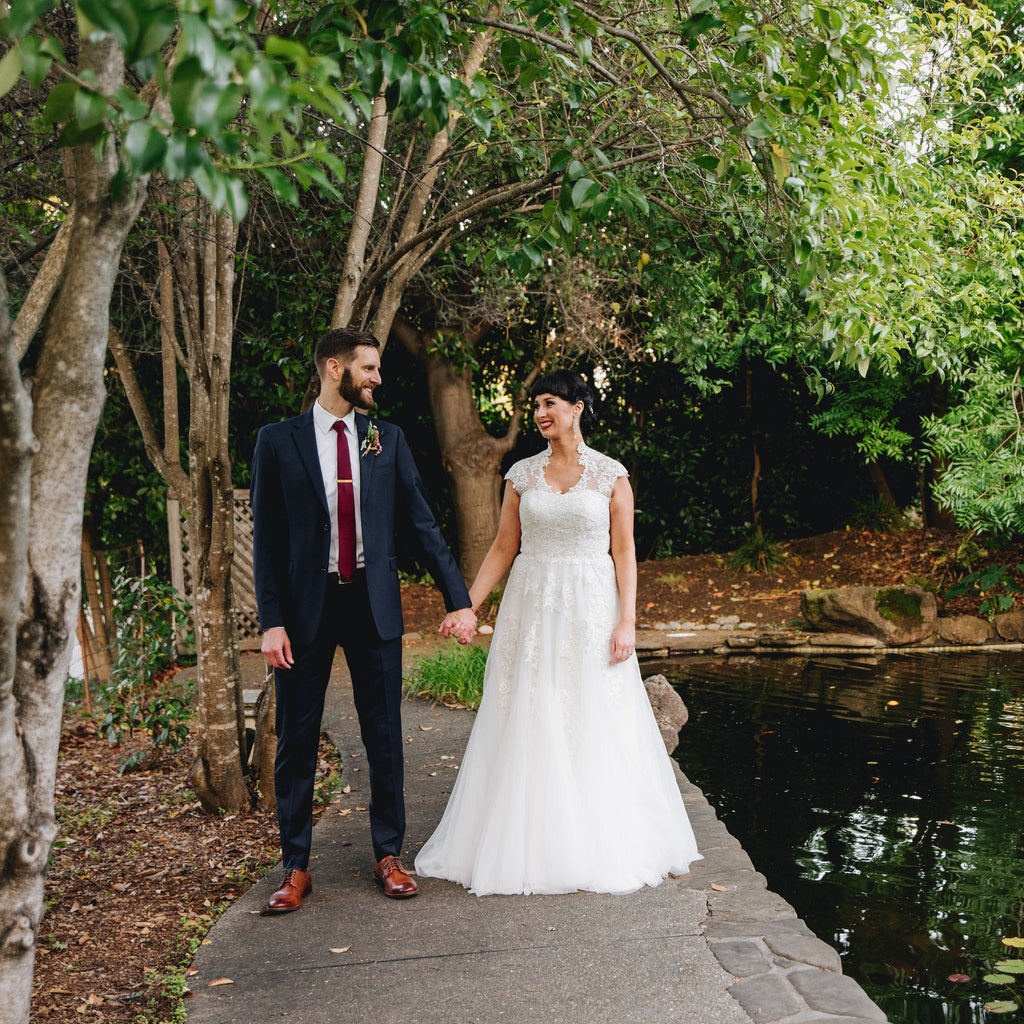 Amber's boho wedding dress