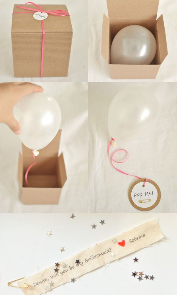 Bridesmaid Proposal Box with Balloon