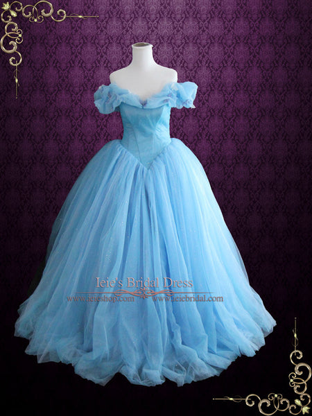 Cinderella Blue Wedding Dress