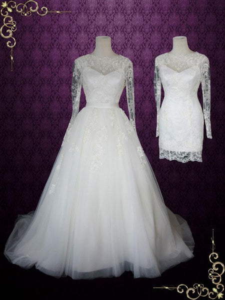 Convertible Lace Wedding Dress