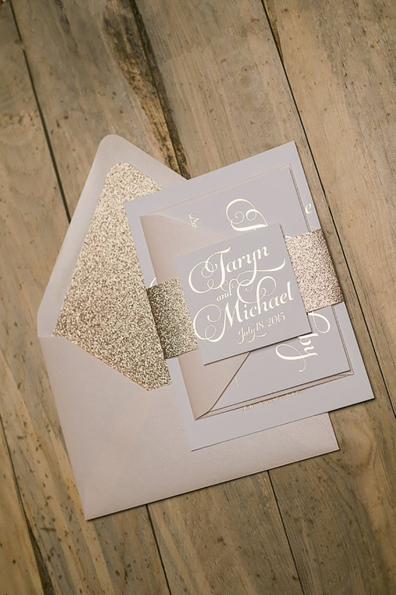 Glittering Wedding Invitation