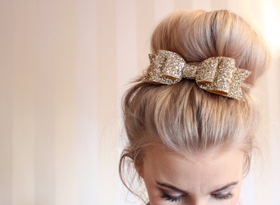 Glitter Hair Bow