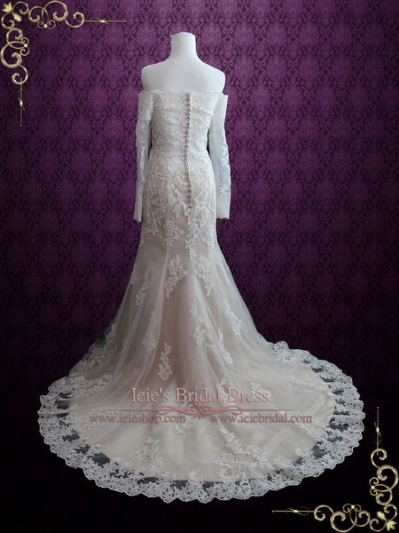 Lace Wedding Dress with Long Sleeves