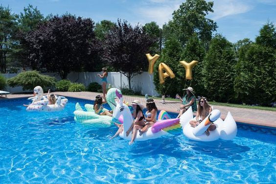 Summer Bachelorette Party Ideas - Pool Floats