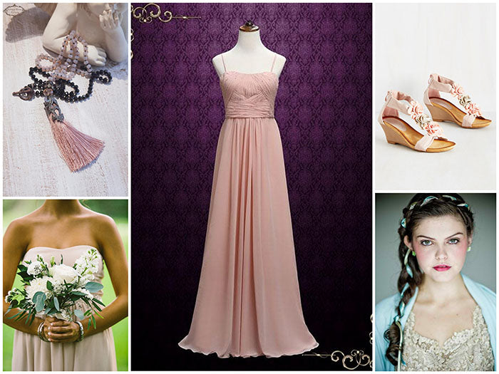 Romantic Bohemian Bridesmaid Dress