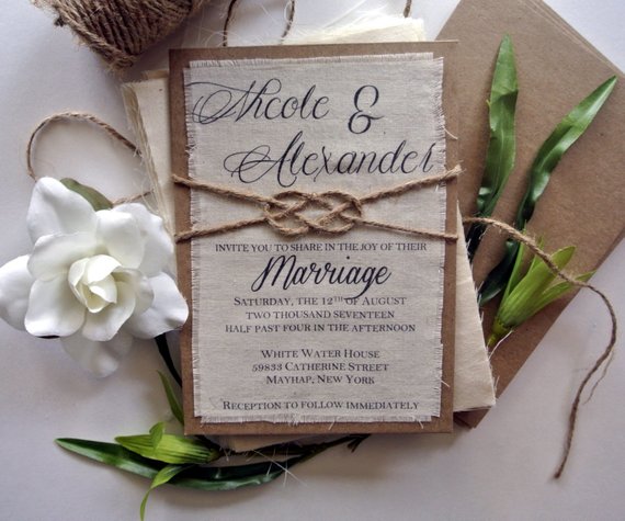 Rustic Wedding Invitation