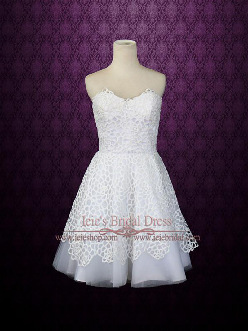Short Little White Lace Dress