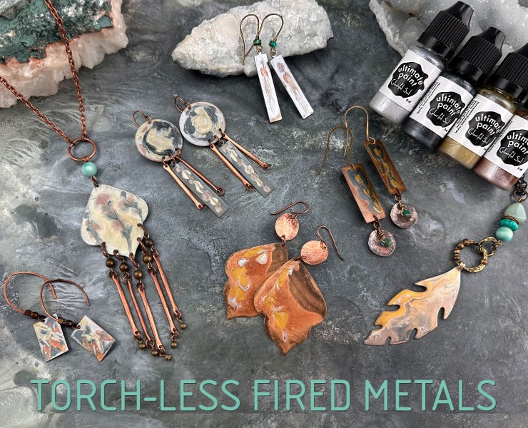 Create 10 easy torch-less fired metal projects! Vintaj Ultimate Paints are  an excellent way to add color and depth to natural brass and artisan copper  blanks without the need for torch firing.