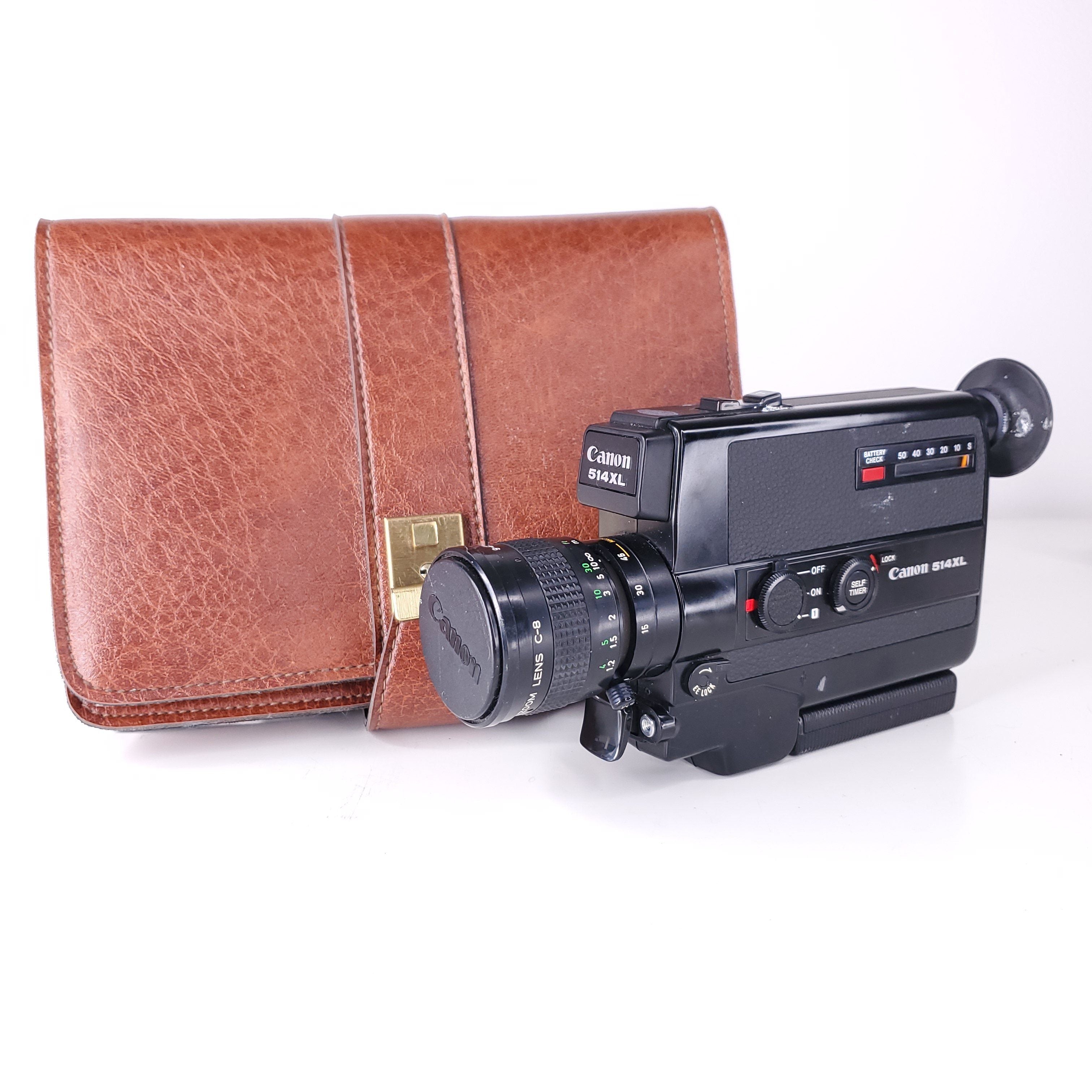 Canon 514XL Super 8 Camera Professionally Serviced and Fully Tested With  Premium Italian 1970's Leather bag