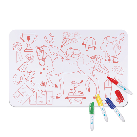 Super Petit Mini Placemat Met Stiften | Pony Club