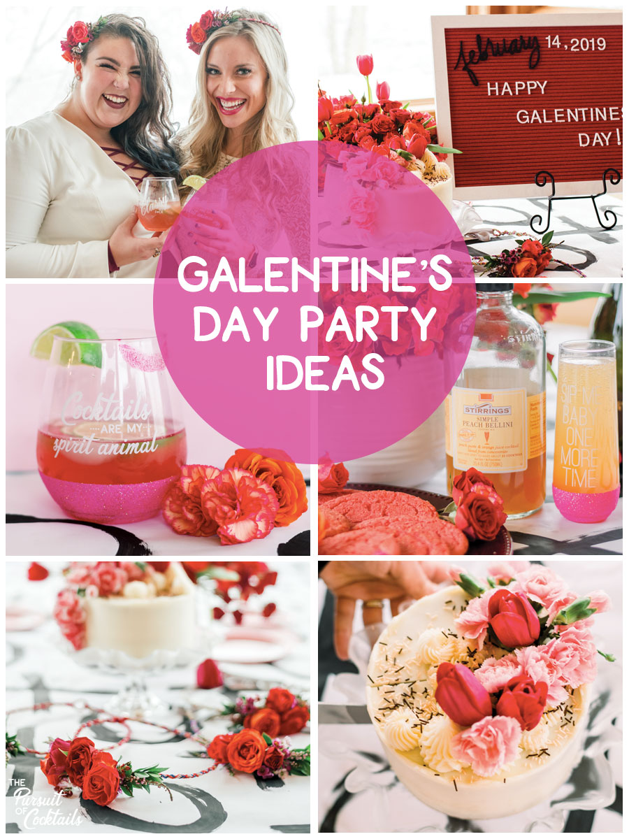 Galentine's Day party ideas and cocktail recipes