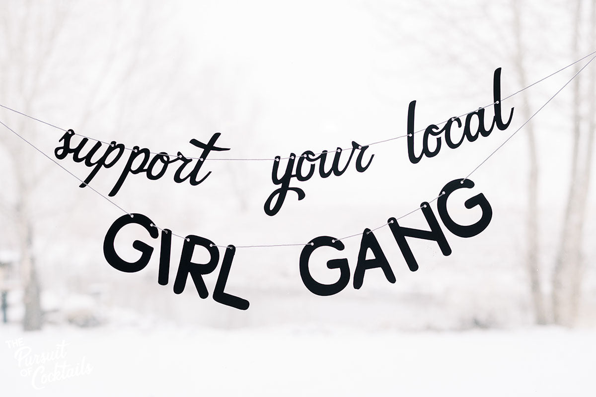 Support your local girl gang banner