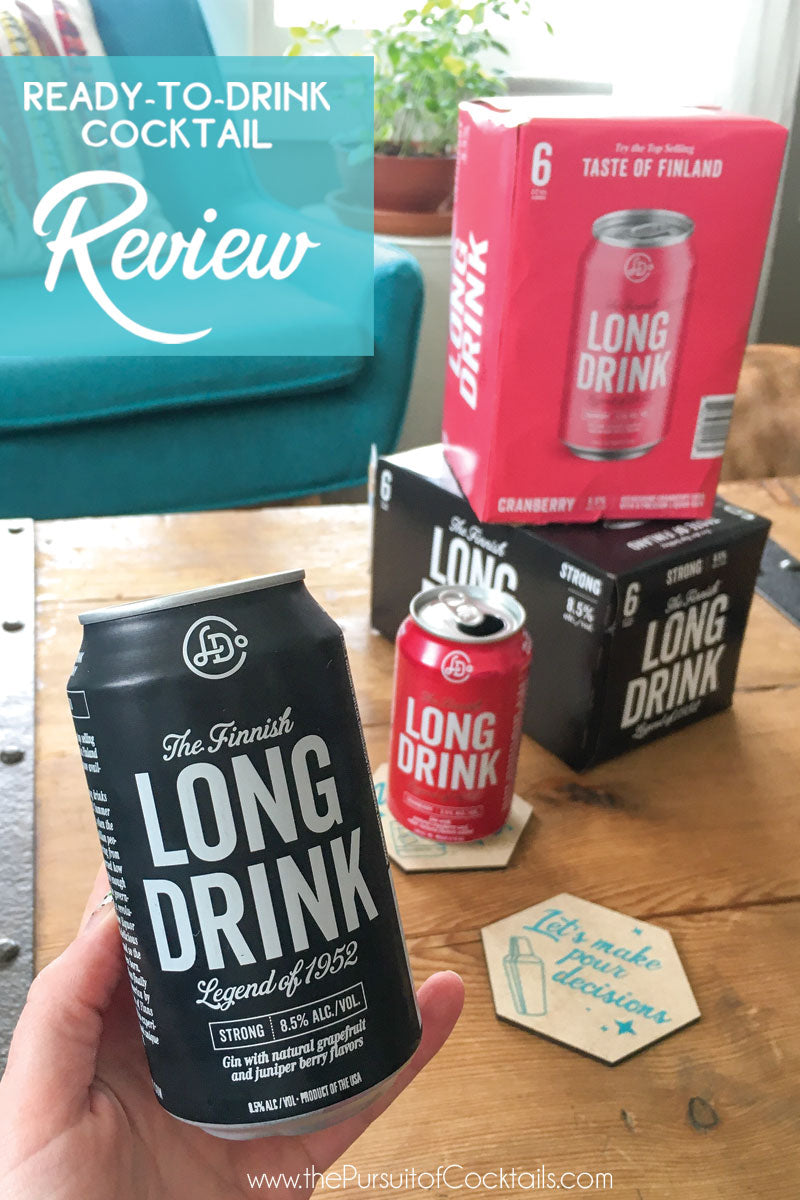 Canned cocktail review of The Long Drink in Strong & Cranberry