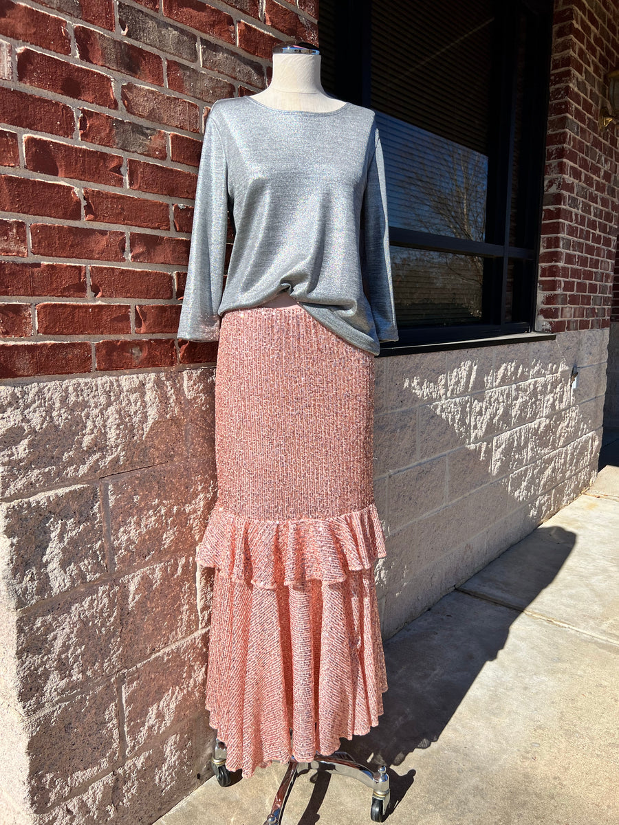 Nordamerika sandaler Ombord Skyelyn Sequin Skirt – Zadie B's Fashions