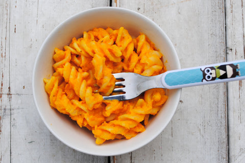 creamy carrot and squash pasta