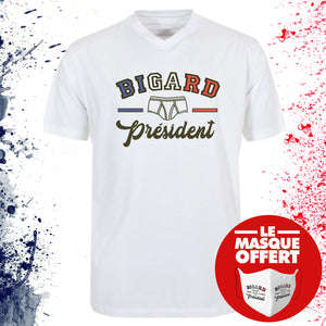 T-Shirt "BIGARD PRESIDENT" + MASQUE OFFERT