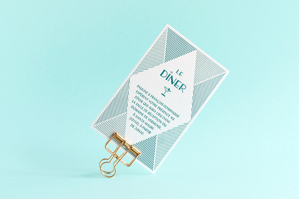 faire-part de marriage letterpress