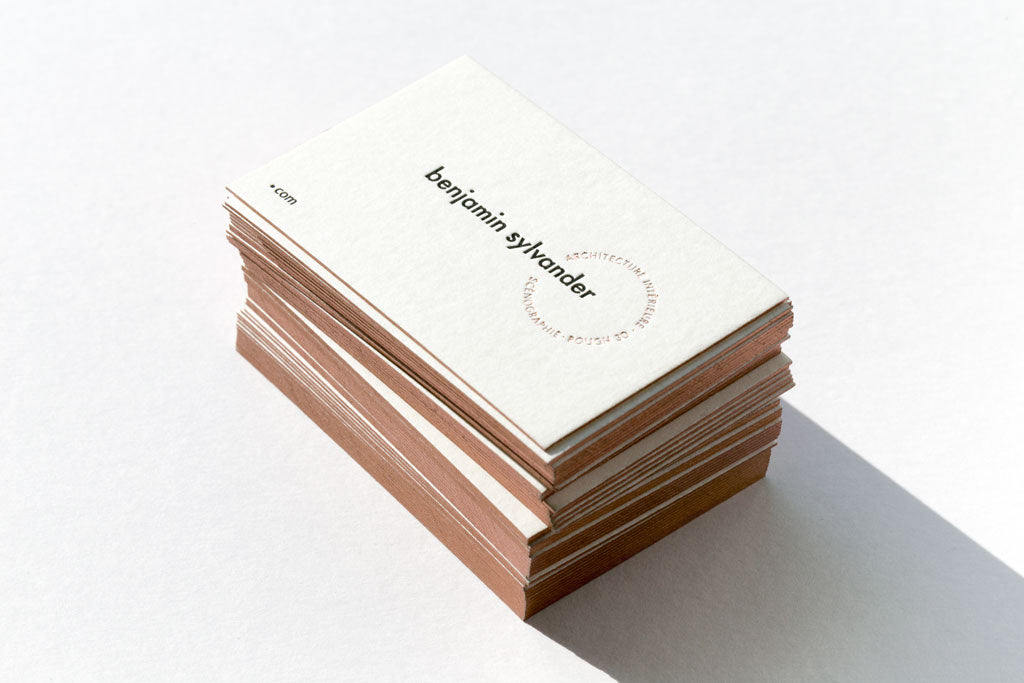 Carte de visite letterpress