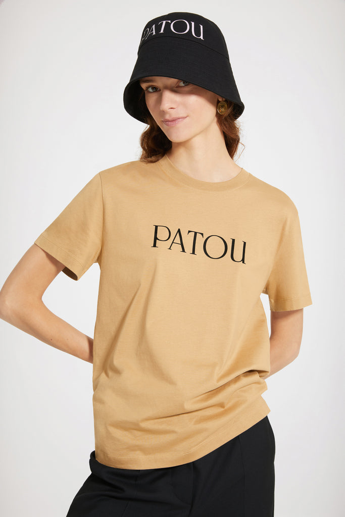 新品未着用 白S PATOU オーガニックコットン パトゥロゴTシャツ pa