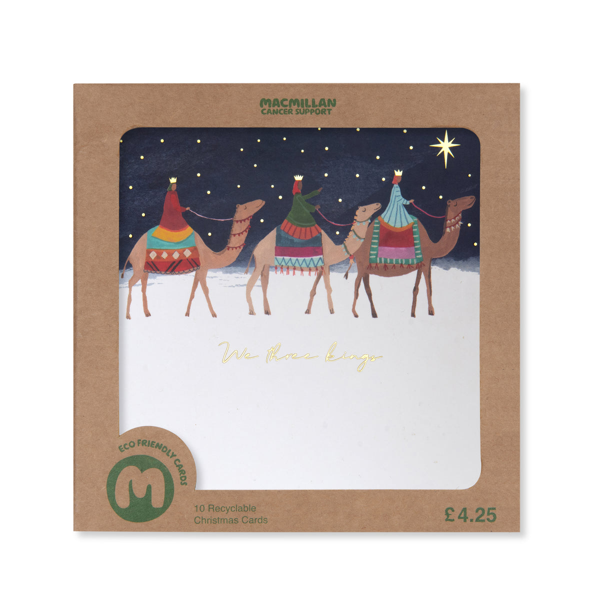 We Three Kings And Wise Men Christmas Card Pack Of 10 Macmillan Cancer Support Shop
