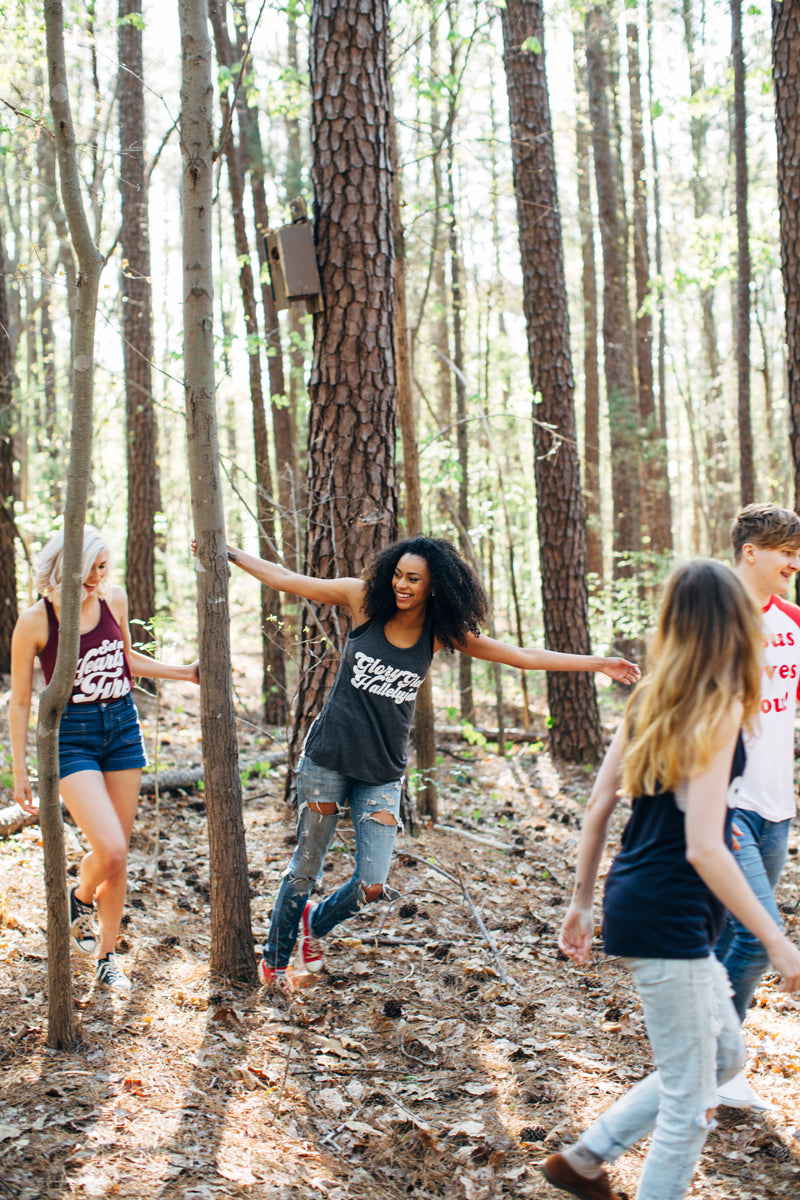 Shine Collection Lookbook via walk in love. / Summer camp vibes and vintage tees!