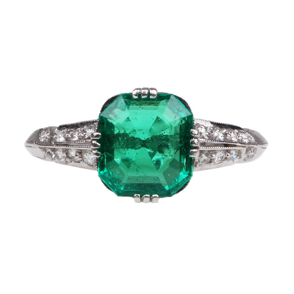 Tiffany \u0026 Co. Art Deco Emerald Diamond 