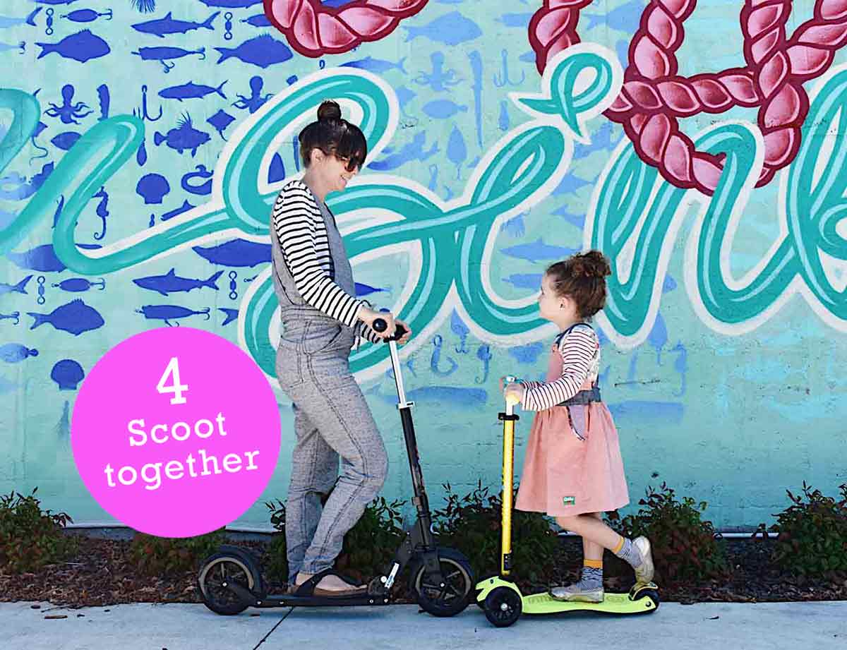 Scoot together 