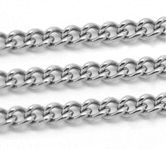 BULK 32Ft Stainless Steel Curb Chain 32ft - 2mm - FD078
