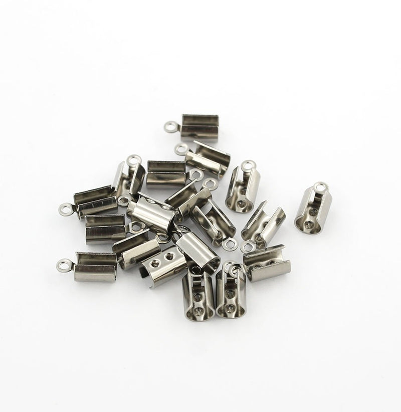 Stainless Steel Cord End - 11mm x 5.5mm - 50 Pieces - FD125