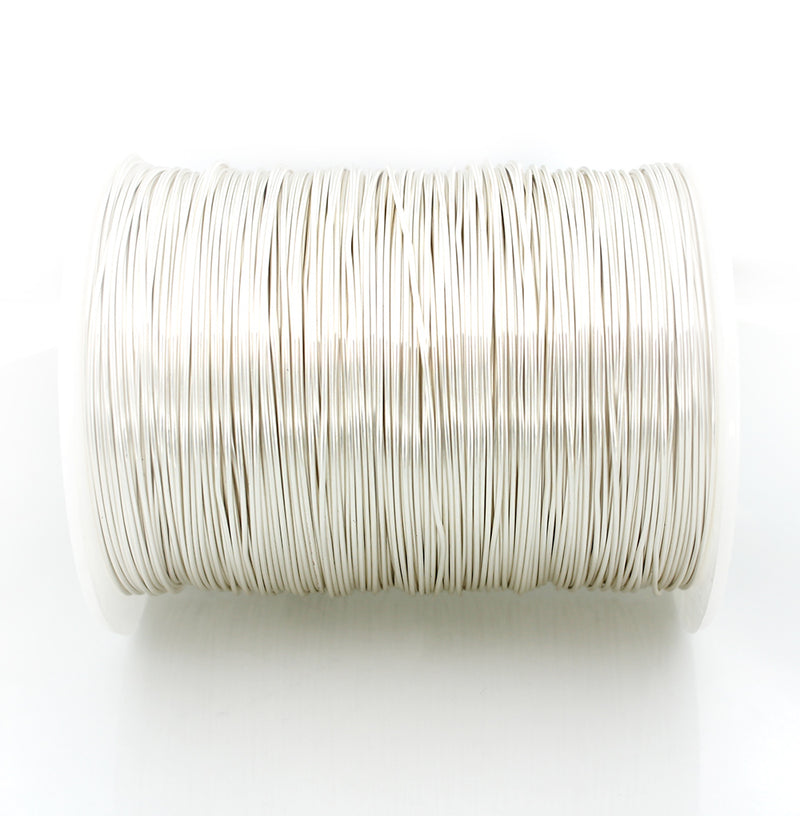 BULK Silver Tone Craft Wire - Tarnish Resistant - Choose Your Length - 0.8mm - Bulk Pricing Options - Z971