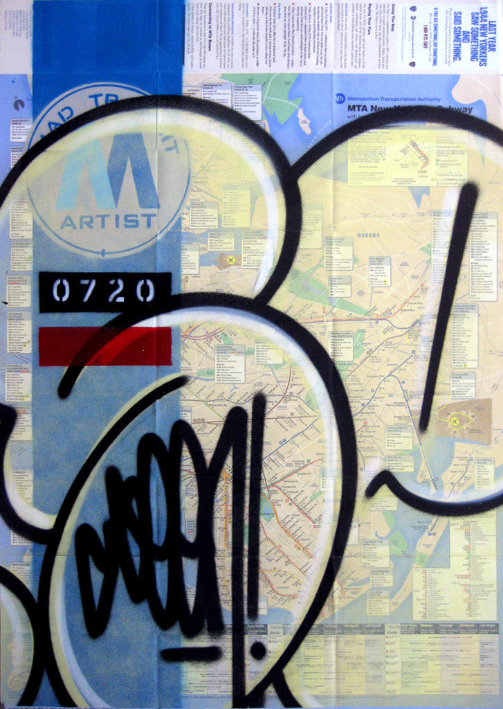 GRAFFITI ARTIST SEEN - "Mad Transit 3" NYC Map