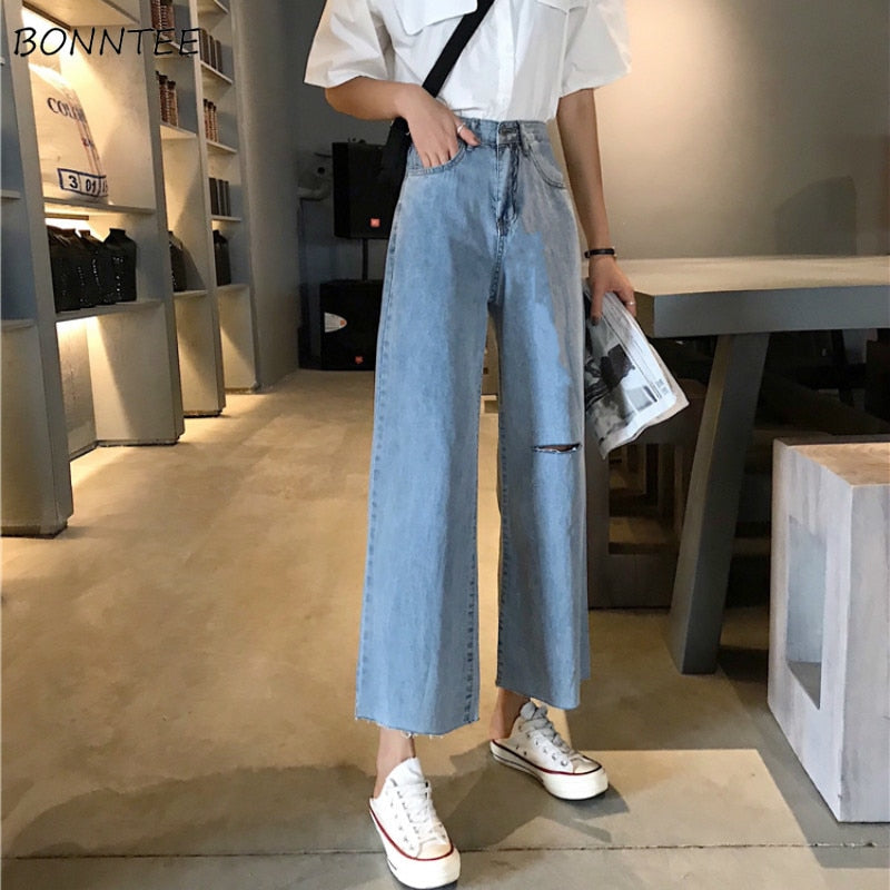 korean jeans style