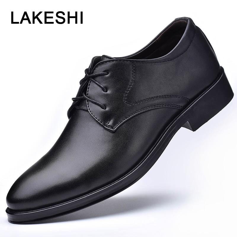 New Leather Casual Men Shoes Fashion Men Flats Round Comfortable