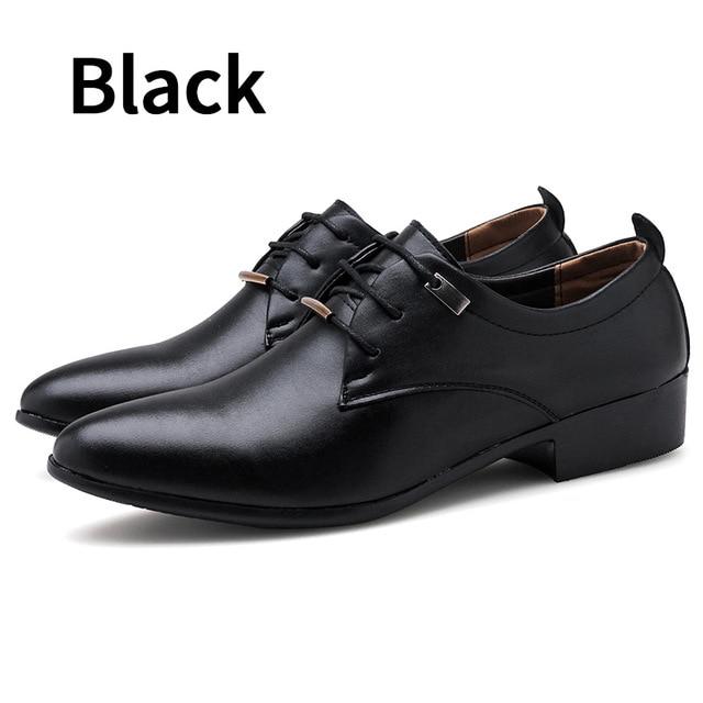 Men Dress Office Shoes Fashion Pointed 