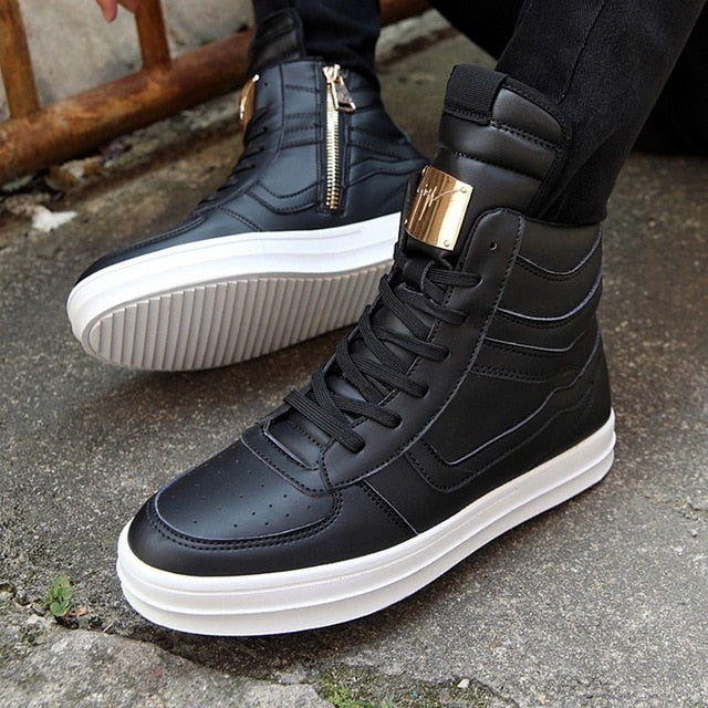 mens high top casual shoes